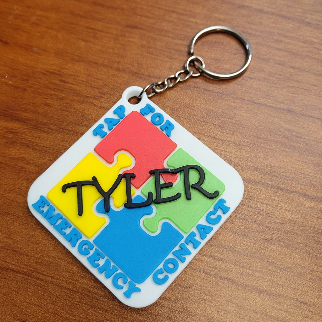 Custom 3D NFC Tag Keyrings