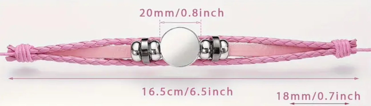 Custom Faux Leather Bracelets