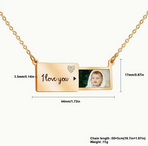 Personalised Love Letter Pendant