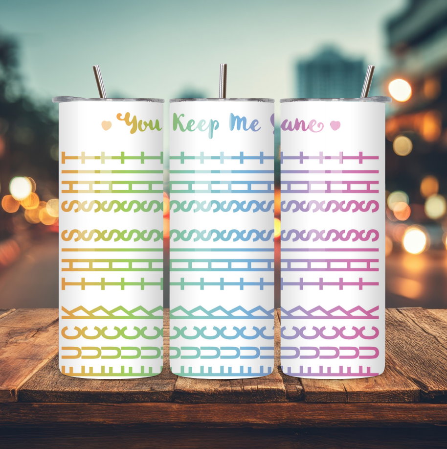 20oz Stainless Steel Tumbler - Hidden Message Collection