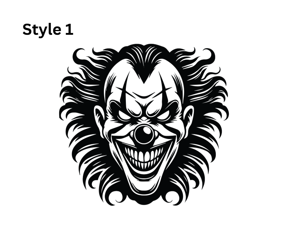 Horror Themed Car Vinyl Decals
