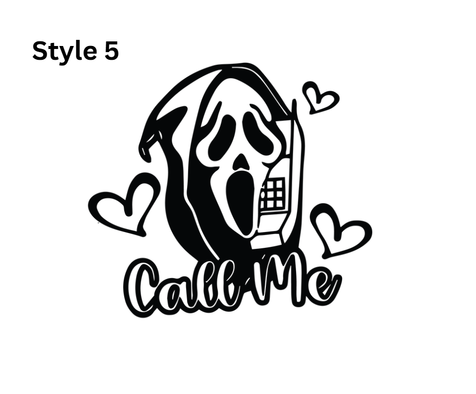Horror Themed Car Vinyl Decals