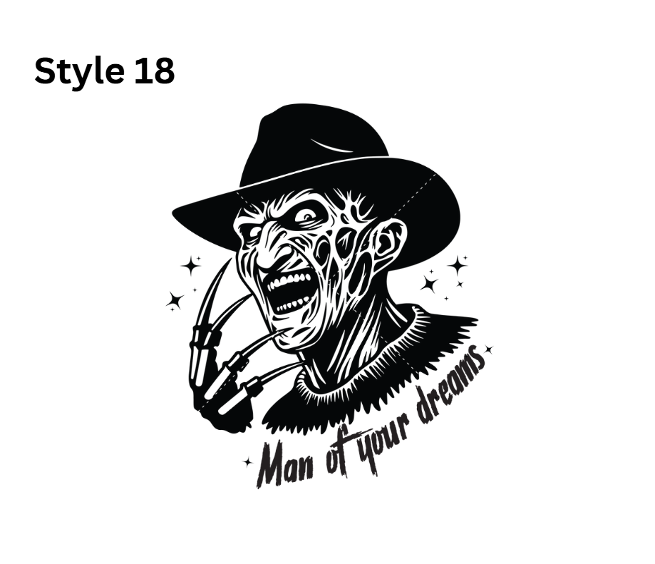 Horror Themed Car Vinyl Decals