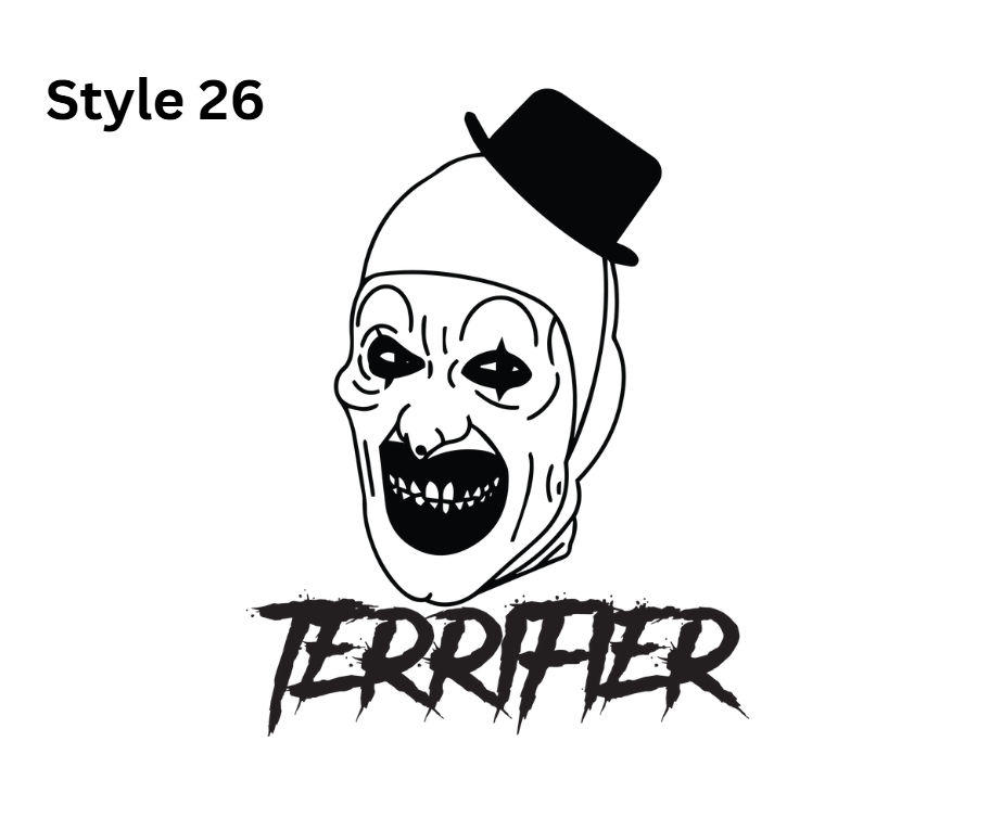 Horror Themed Car Vinyl Decals