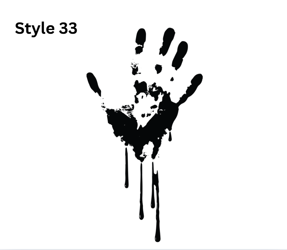 Horror Themed Car Vinyl Decals