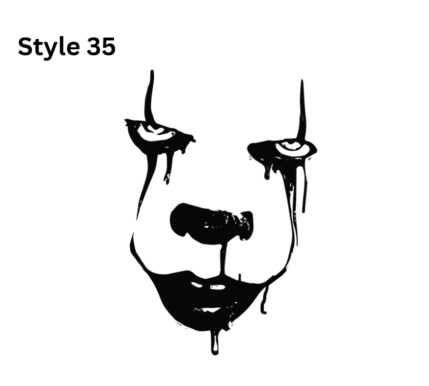 Horror Themed Car Vinyl Decals