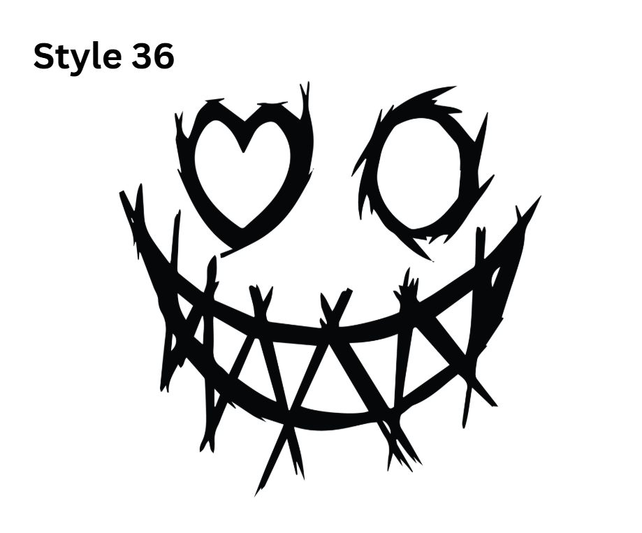 Horror Themed Car Vinyl Decals