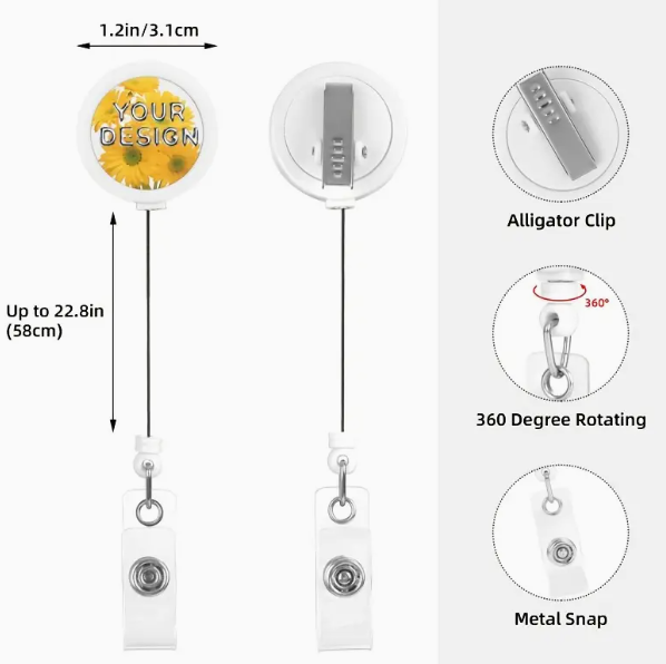 Custom Retractable Badge Holder