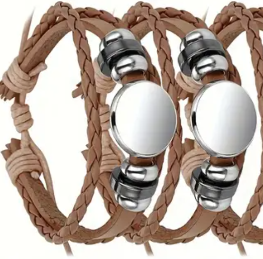 Custom Faux Leather Bracelets