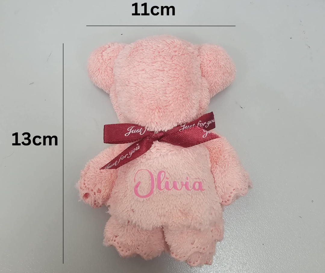 Personalised Teddy Bear Face Washers