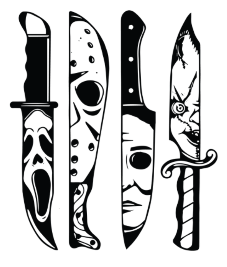 Horror Themed Car Vinyl Decals