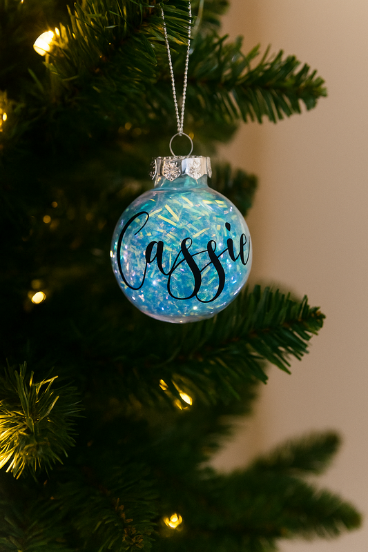 Personalised Tinsel Baubles
