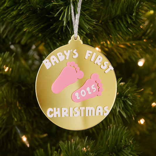Custom Baby's First Christmas Ornament