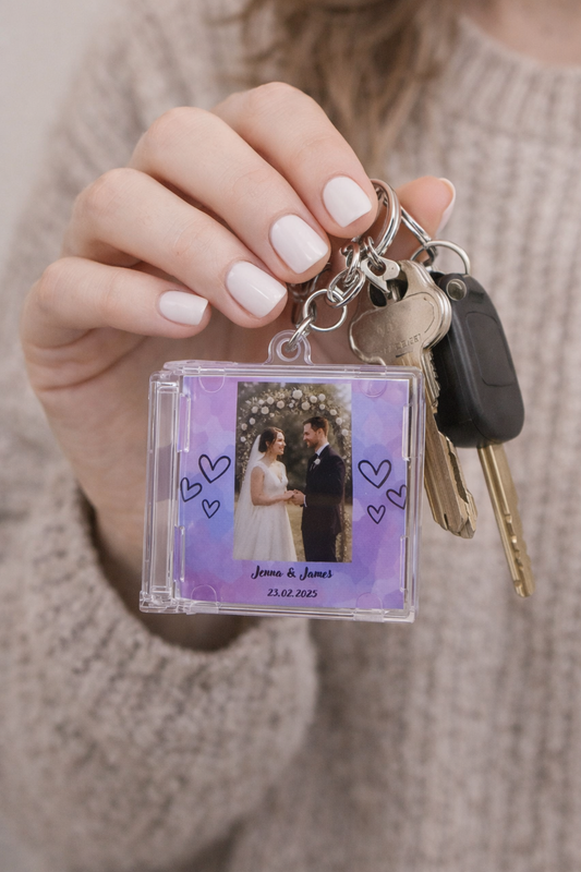 Custom NFC Mini CD Case Keychain