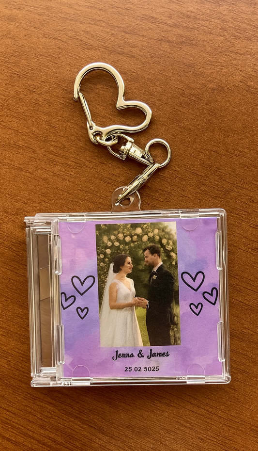 Custom NFC Mini CD Case Keychain