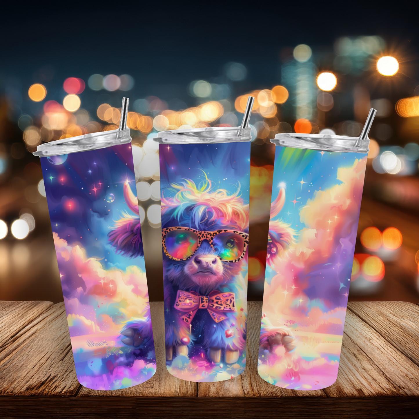 20oz Stainless Steel Tumbler - Highland Cow Collection