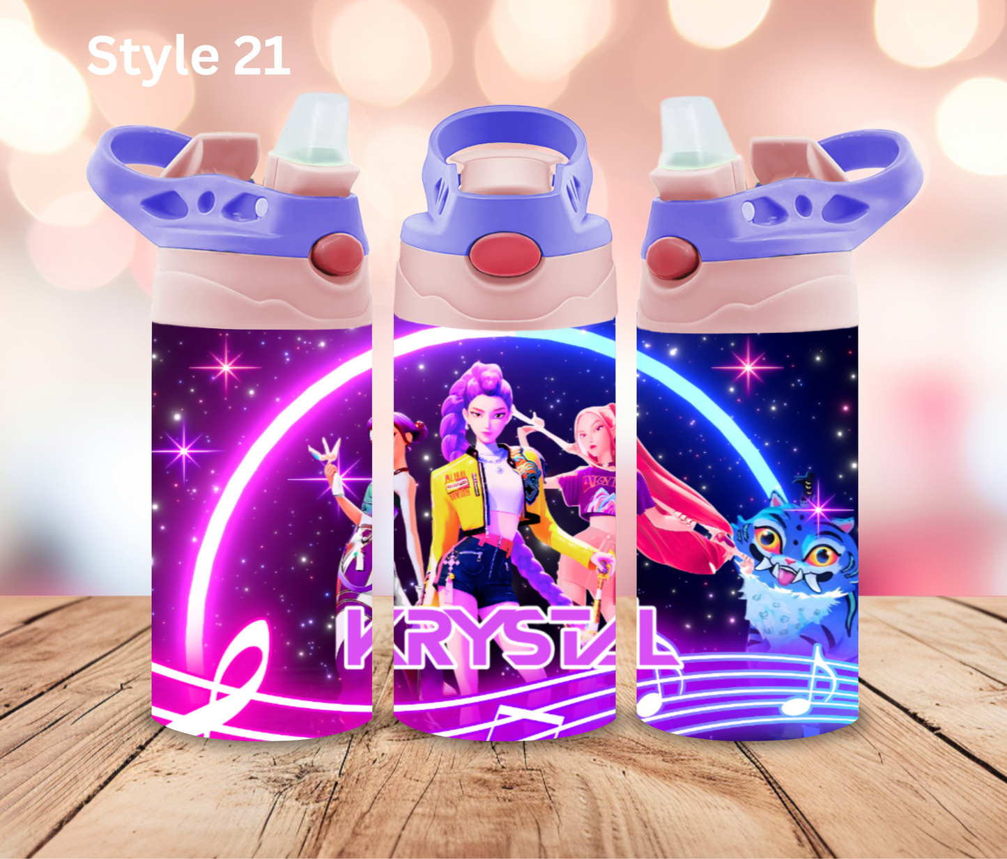 Kids Stainless Tumbler - Personalised Character Collection - Pop Up Spout