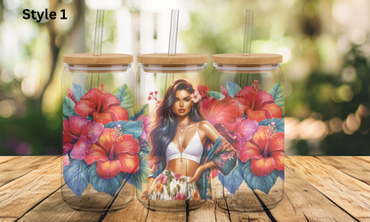 16oz Glass Tumbler - Girl Collection