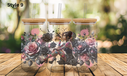 16oz Glass Tumbler - Girl Collection