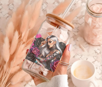 16oz Glass Tumbler - Girl Collection