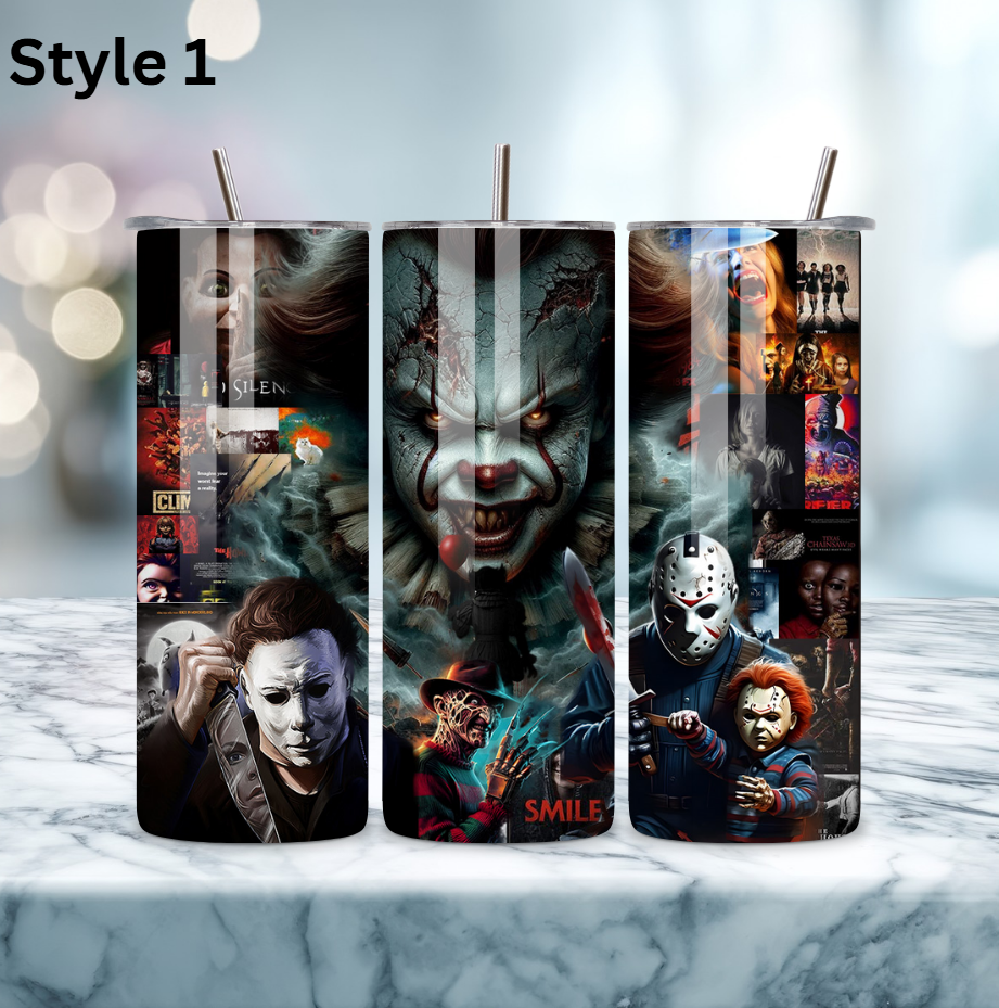 20oz Stainless Steel Tumbler - Horror Collection