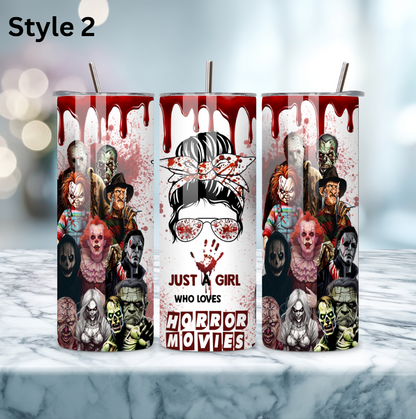 20oz Stainless Steel Tumbler - Horror Collection
