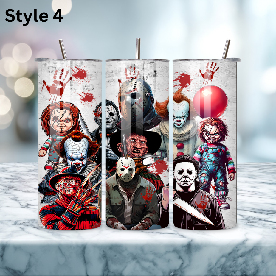 20oz Stainless Steel Tumbler - Horror Collection