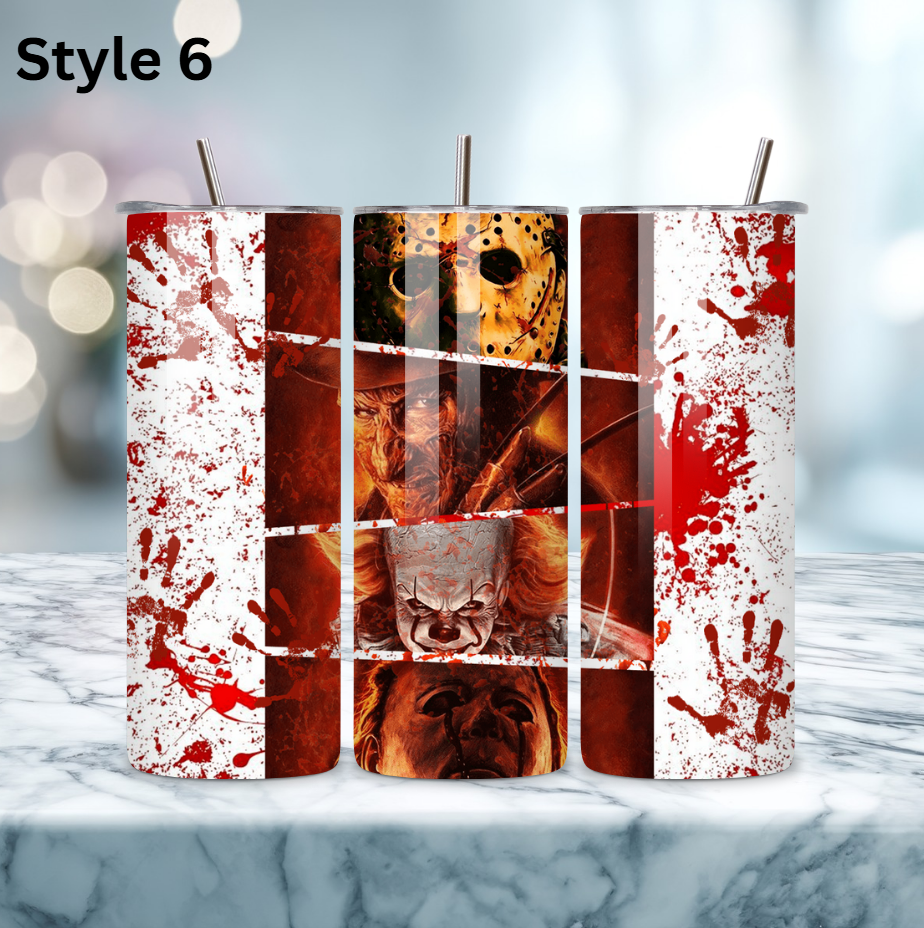 20oz Stainless Steel Tumbler - Horror Collection