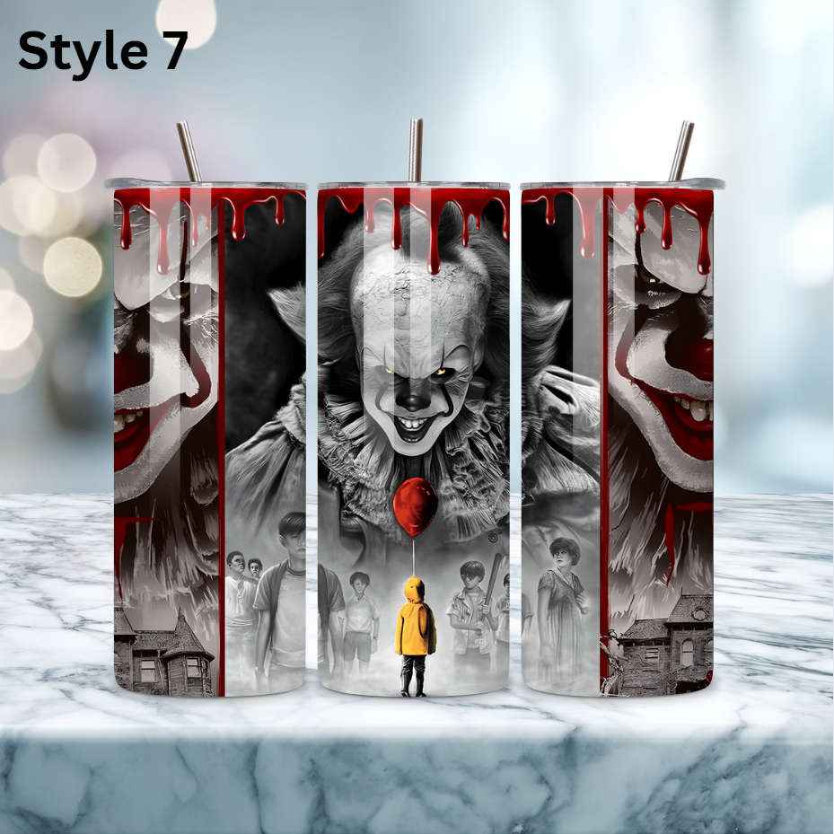 20oz Stainless Steel Tumbler - Horror Collection