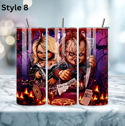 20oz Stainless Steel Tumbler - Horror Collection