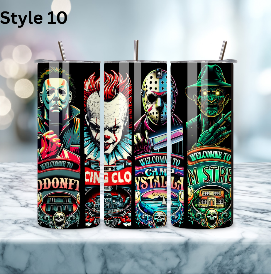20oz Stainless Steel Tumbler - Horror Collection
