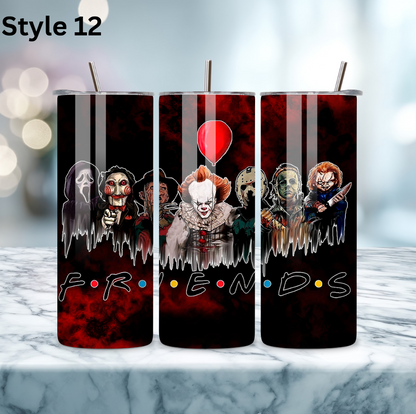 20oz Stainless Steel Tumbler - Horror Collection
