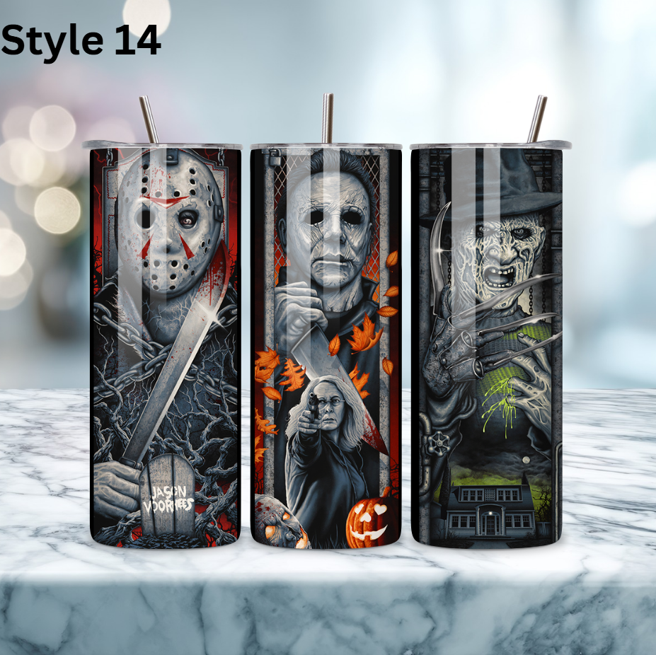 20oz Stainless Steel Tumbler - Horror Collection