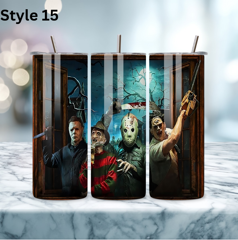 20oz Stainless Steel Tumbler - Horror Collection
