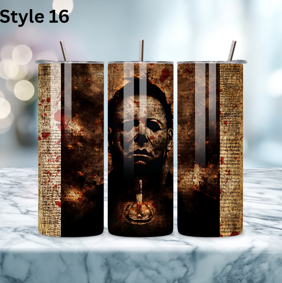 20oz Stainless Steel Tumbler - Horror Collection