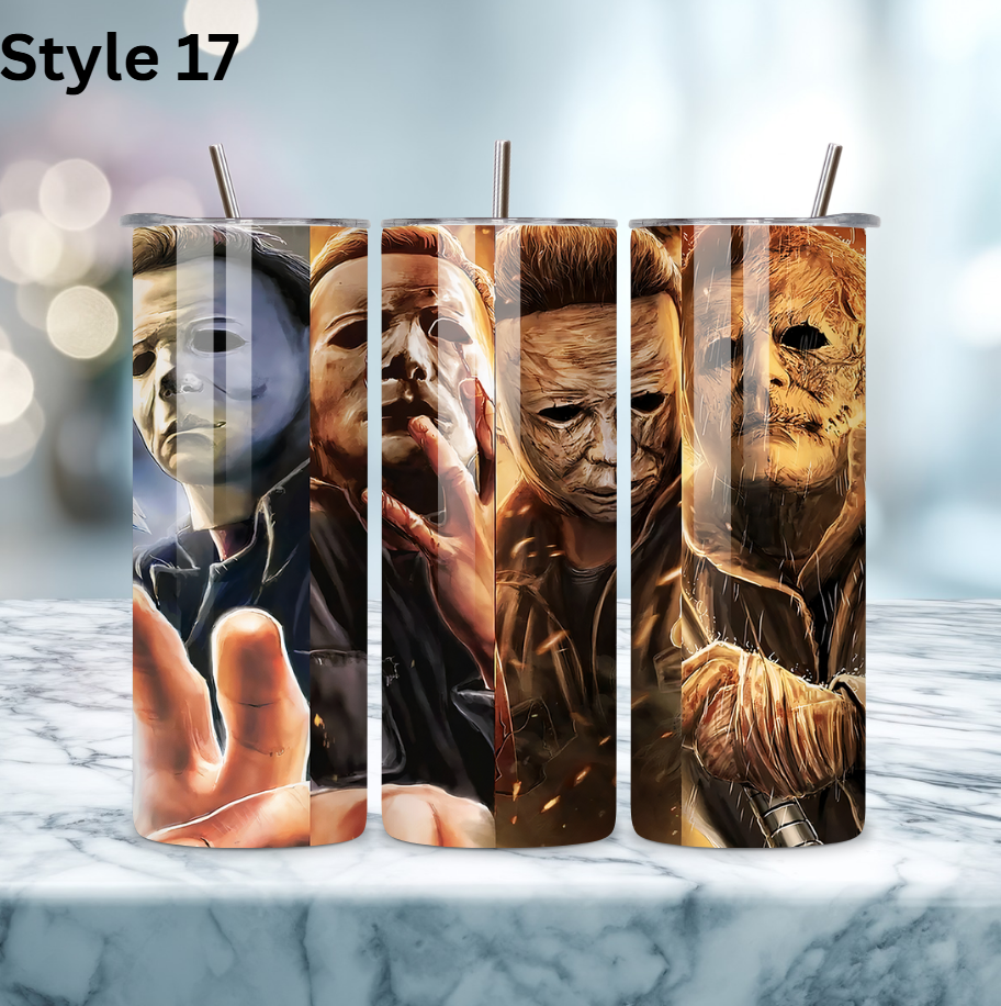 20oz Stainless Steel Tumbler - Horror Collection