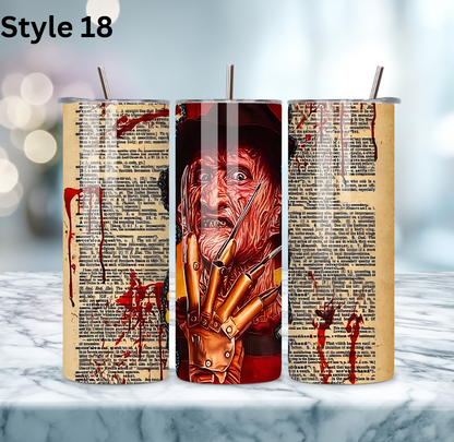 20oz Stainless Steel Tumbler - Horror Collection