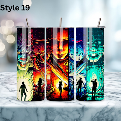 20oz Stainless Steel Tumbler - Horror Collection