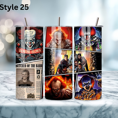 20oz Stainless Steel Tumbler - Horror Collection