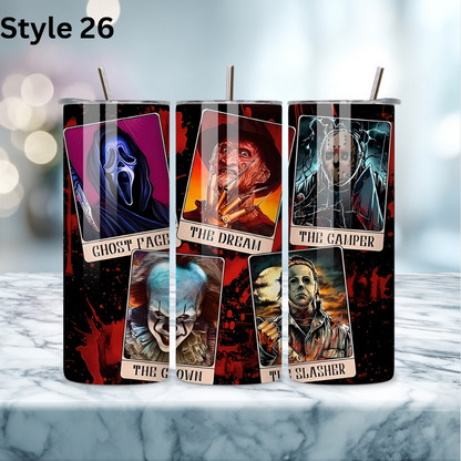 20oz Stainless Steel Tumbler - Horror Collection