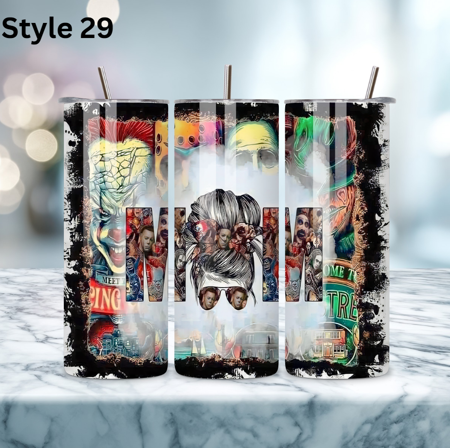 20oz Stainless Steel Tumbler - Horror Collection