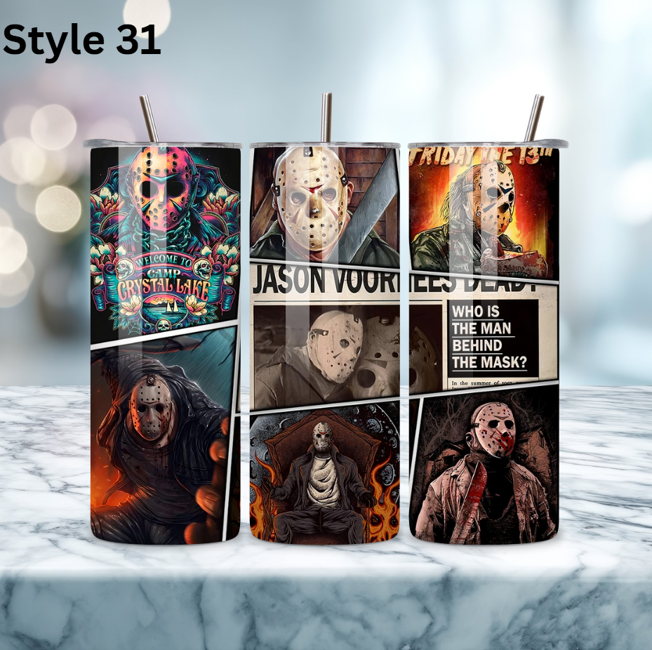 20oz Stainless Steel Tumbler - Horror Collection