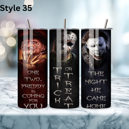20oz Stainless Steel Tumbler - Horror Collection