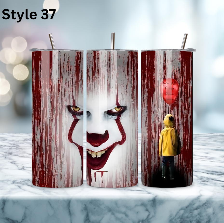 20oz Stainless Steel Tumbler - Horror Collection