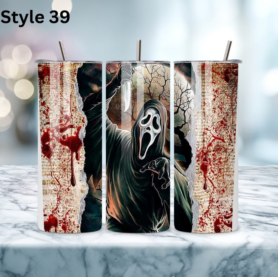 20oz Stainless Steel Tumbler - Horror Collection
