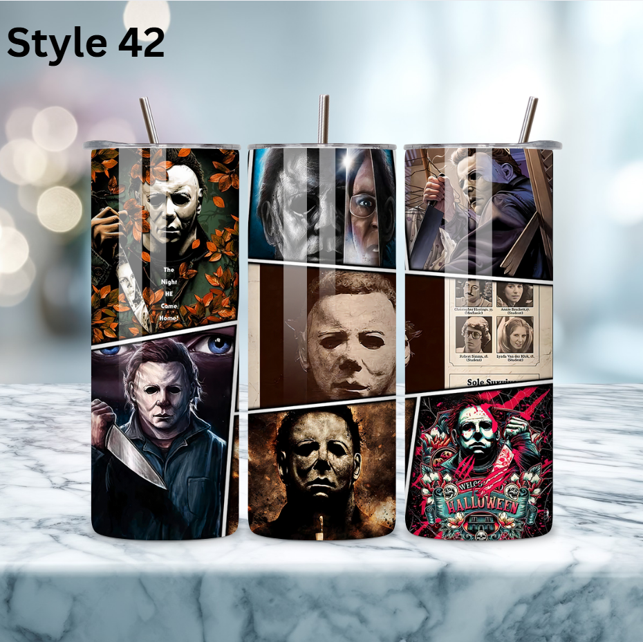 20oz Stainless Steel Tumbler - Horror Collection