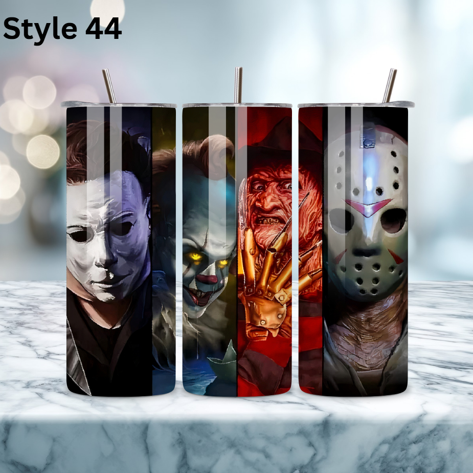 20oz Stainless Steel Tumbler - Horror Collection