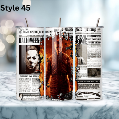 20oz Stainless Steel Tumbler - Horror Collection