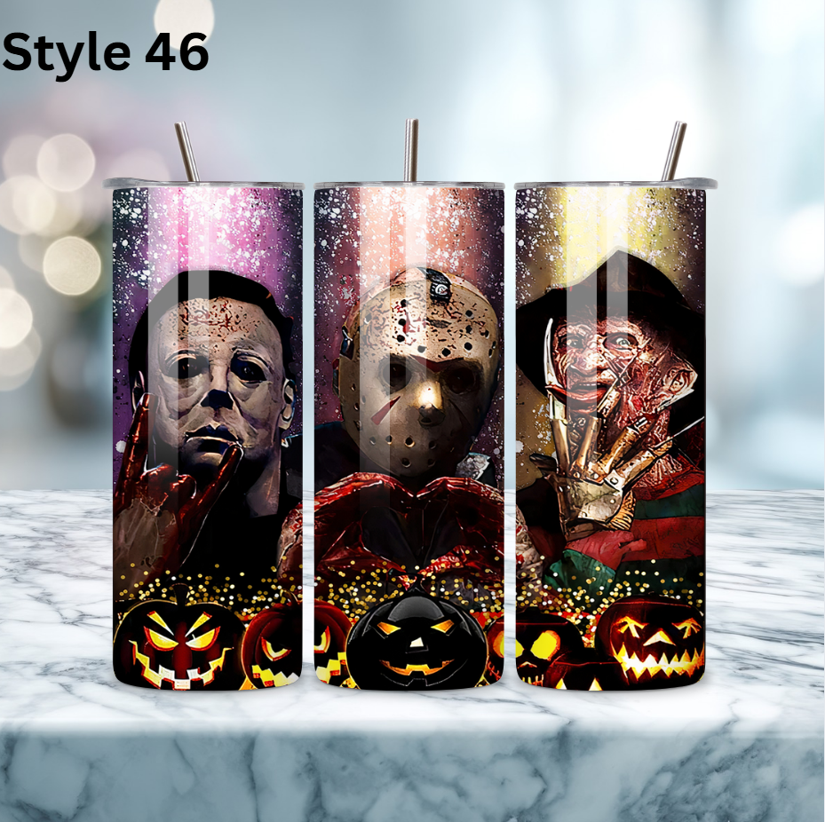 20oz Stainless Steel Tumbler - Horror Collection