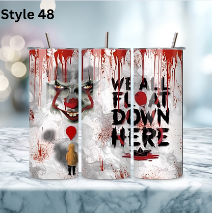 20oz Stainless Steel Tumbler - Horror Collection